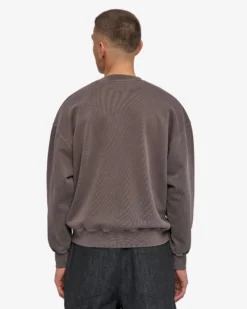 Organic Oversized Crew - Faded Mud