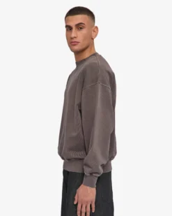 Organic Oversized Crew - Faded Mud