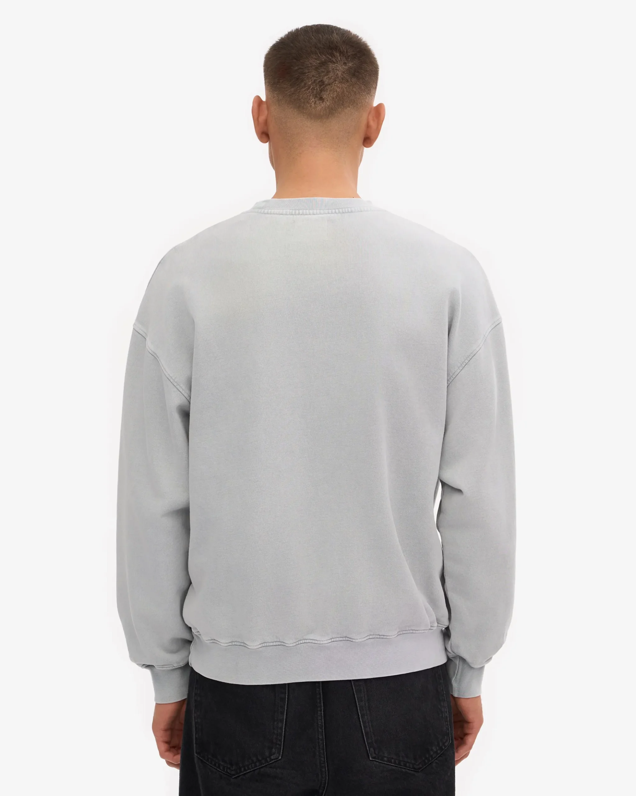 Organic Oversized Crew - Faded Grey