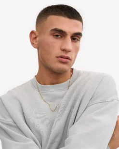 Organic Oversized Crew - Faded Grey