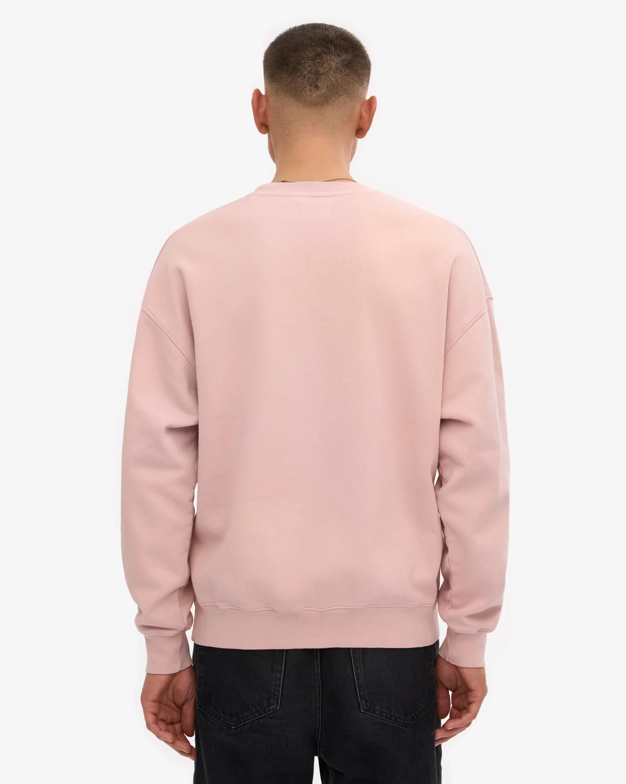 Organic Oversized Crew - Faded Pink
