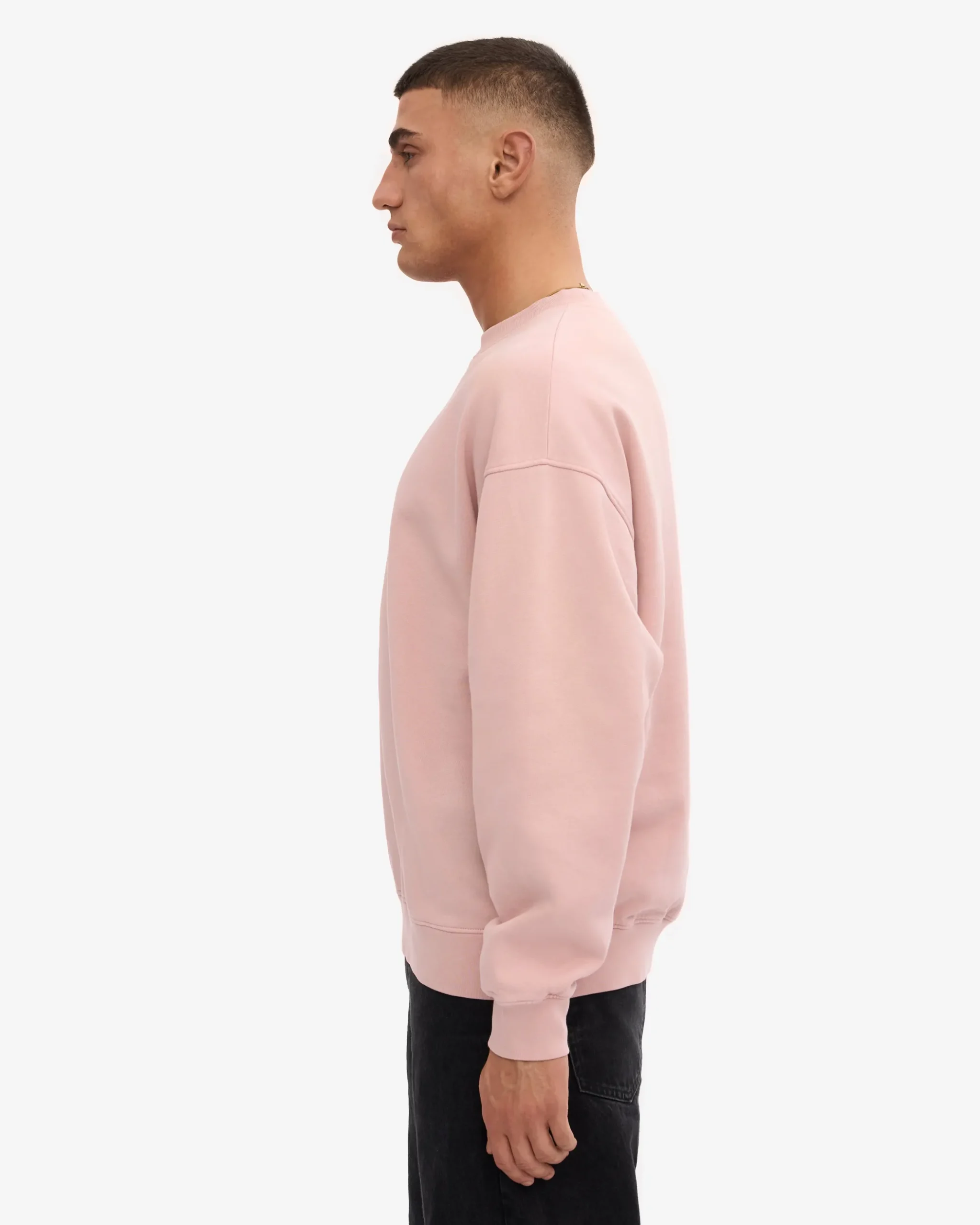 Organic Oversized Crew - Faded Pink