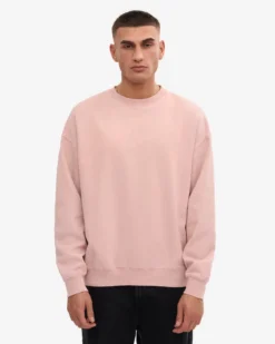 Organic Oversized Crew - Faded Pink