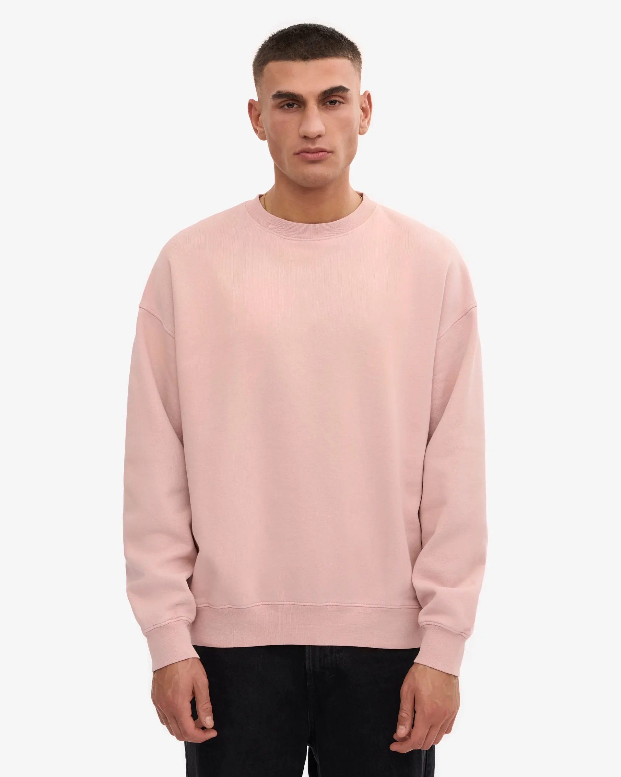 Organic Oversized Crew - Faded Pink