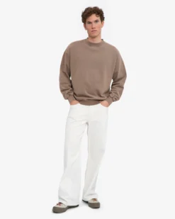 Organic Oversized Crew - Faded Khaki