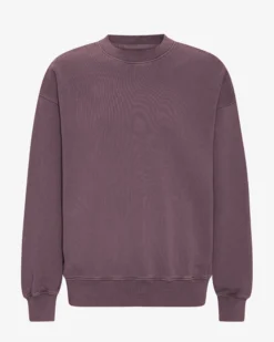 Organic Oversized Crew - Faded Grape