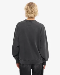 Organic Oversized Crew - Faded Black