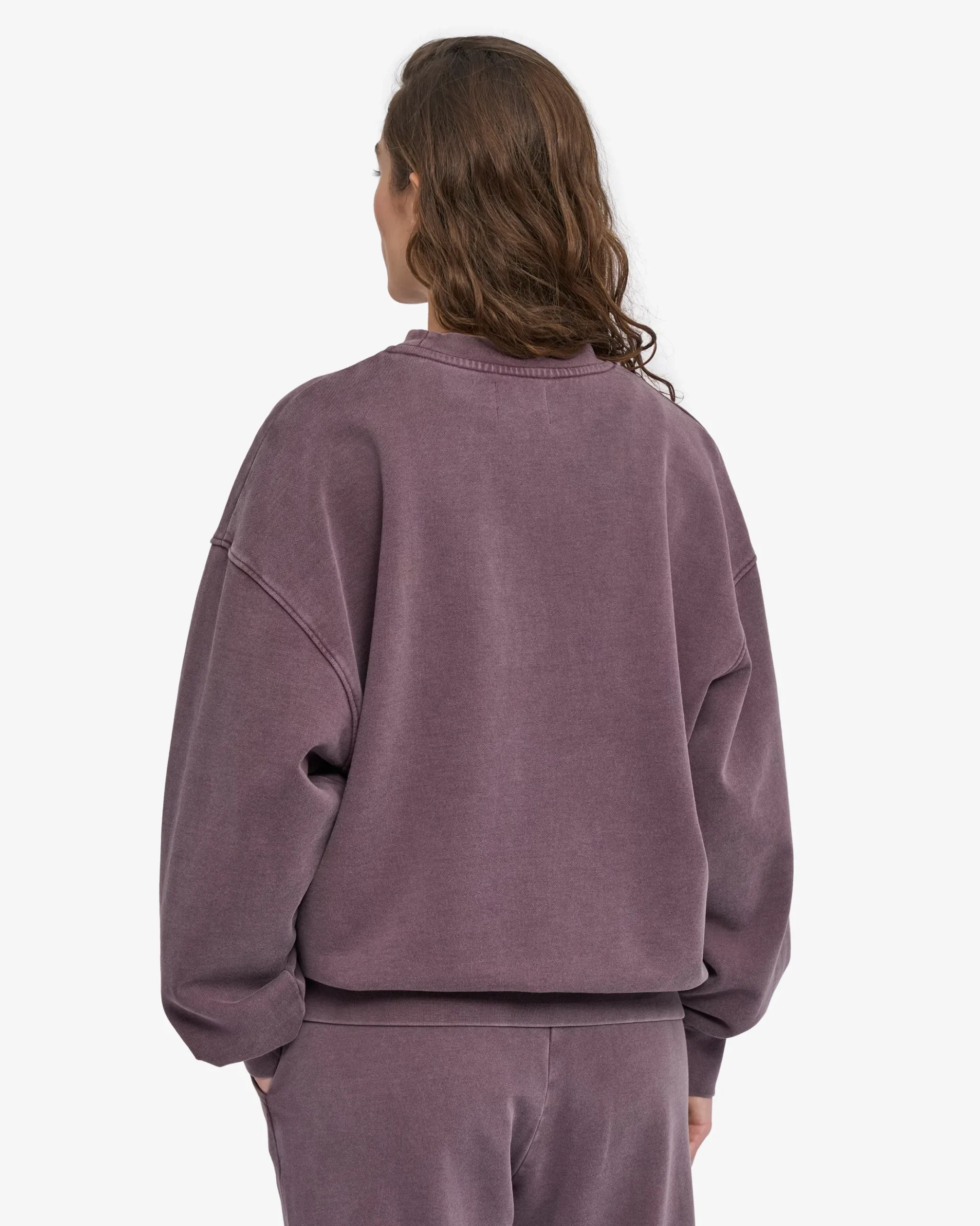 Organic Oversized Crew - Faded Grape