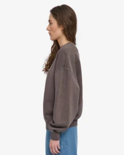 Organic Oversized Crew - Faded Mud
