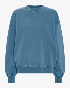 Organic Oversized Crew - Faded Indigo