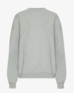 Organic Oversized Crew - Heather Grey