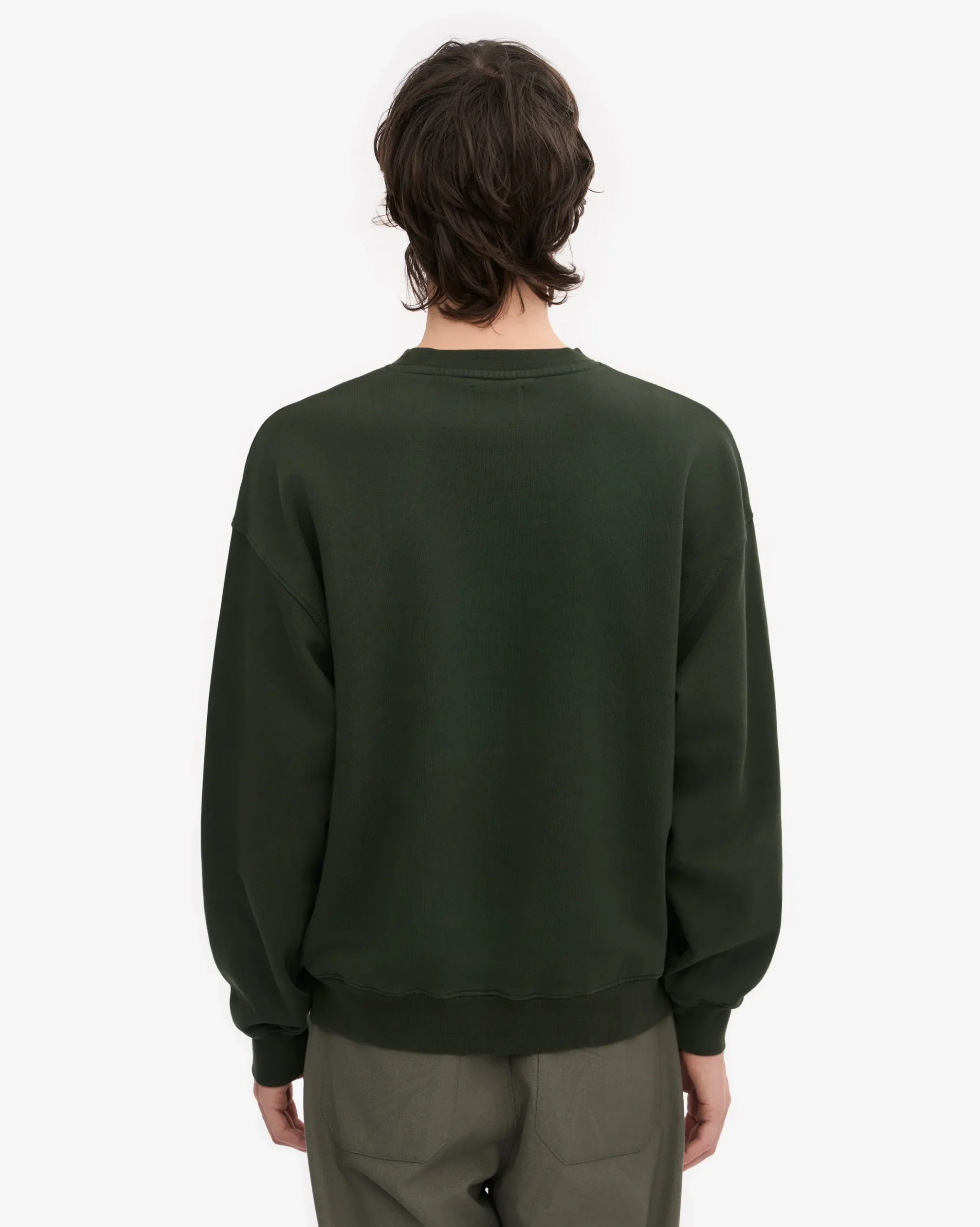 Organic Oversized Crew - Hunter Green