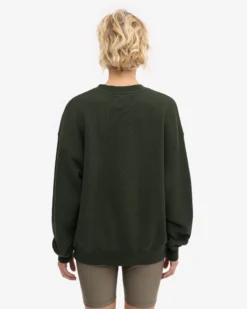 Organic Oversized Crew - Hunter Green