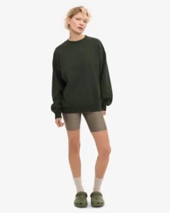 Organic Oversized Crew - Hunter Green