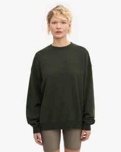 Organic Oversized Crew - Hunter Green
