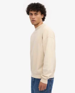 Organic Oversized Crew - Ivory White