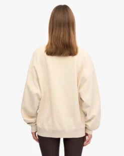 Organic Oversized Crew - Ivory White