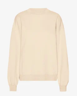 Organic Oversized Crew - Ivory White