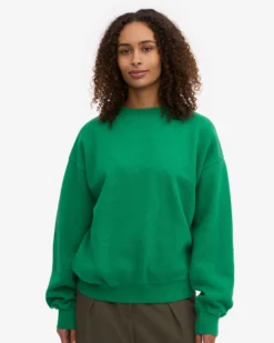 Organic Oversized Crew - Kelly Green