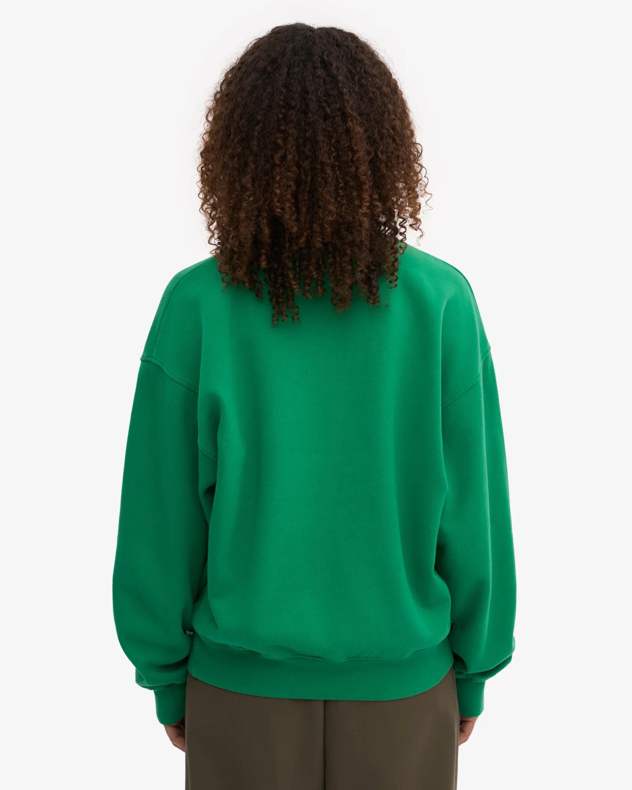 Organic Oversized Crew - Kelly Green