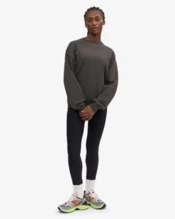 Organic Oversized Crew - Lava Grey