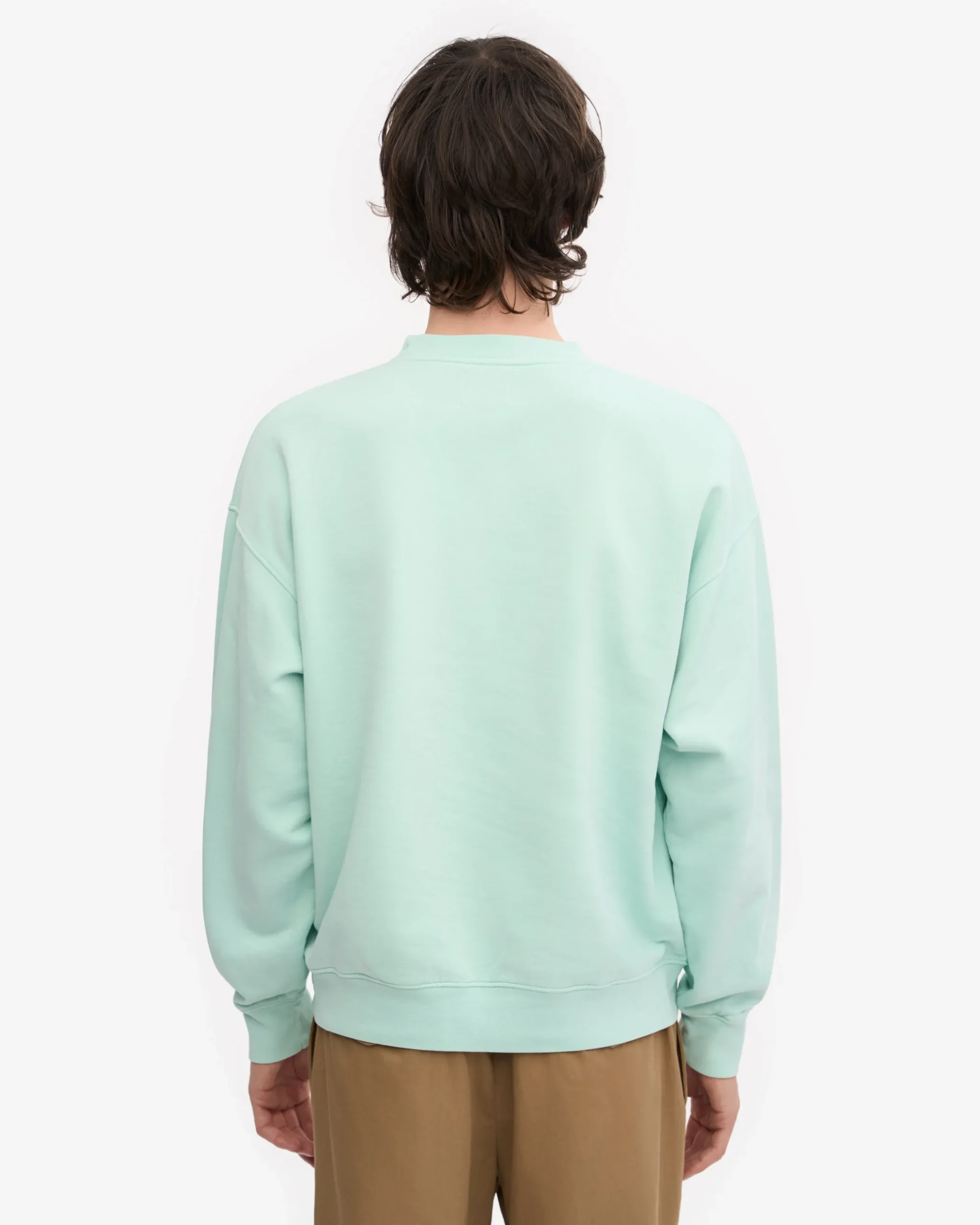 Organic Oversized Crew - Light Aqua