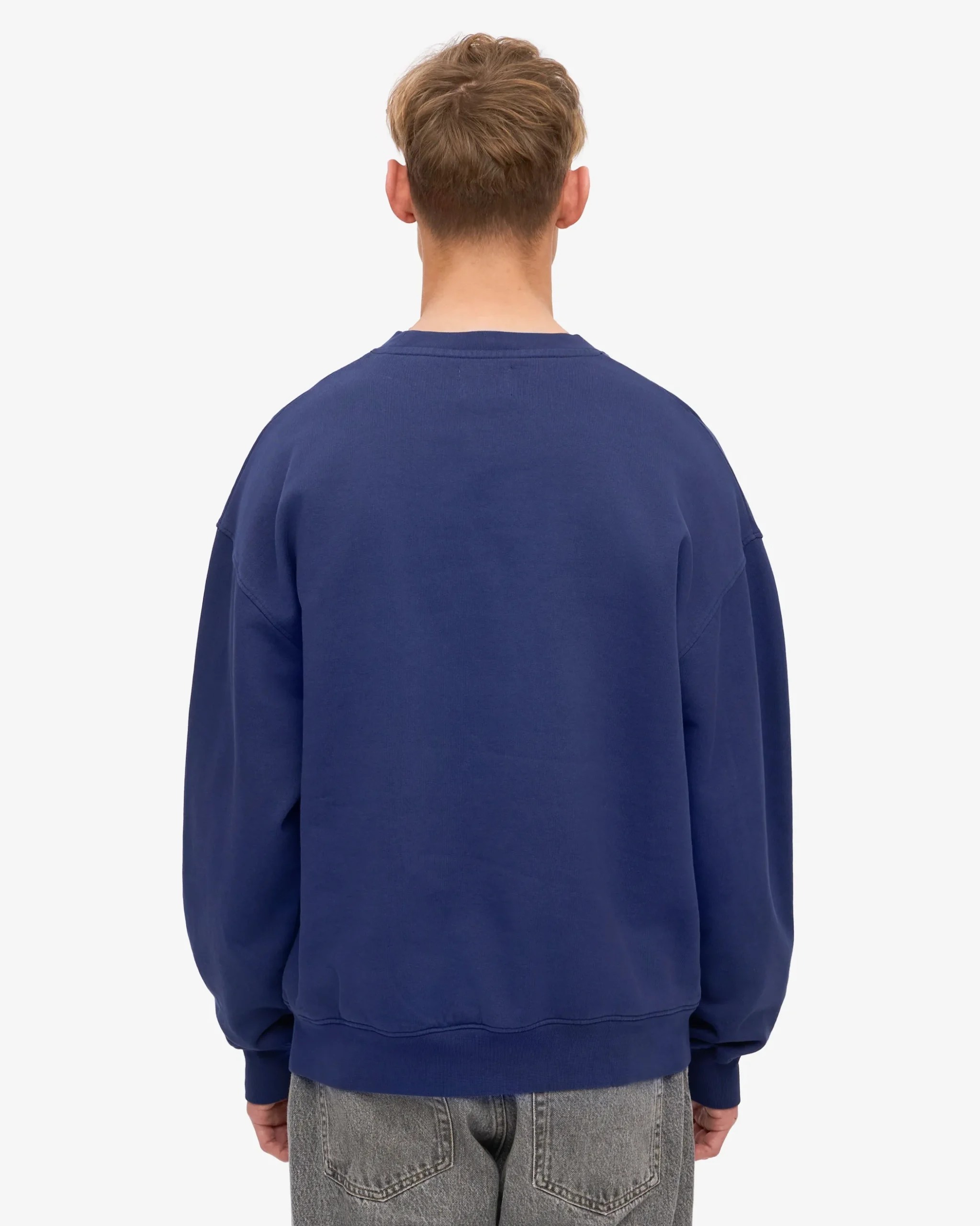 Organic Oversized Crew - Marine Blue