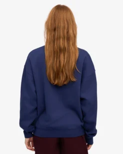 Organic Oversized Crew - Marine Blue