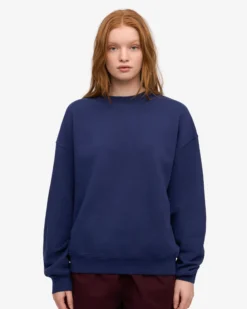 Organic Oversized Crew - Marine Blue