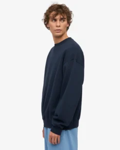 Organic Oversized Crew - Navy Blue