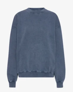 Organic Oversized Crew - Neptune Blue