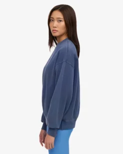 Organic Oversized Crew - Neptune Blue