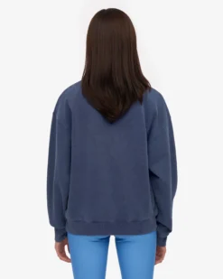 Organic Oversized Crew - Neptune Blue