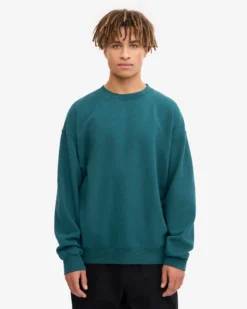 Organic Oversized Crew - Ocean Green