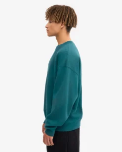 Organic Oversized Crew - Ocean Green