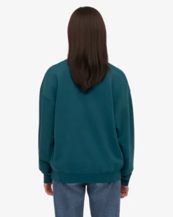 Organic Oversized Crew - Ocean Green