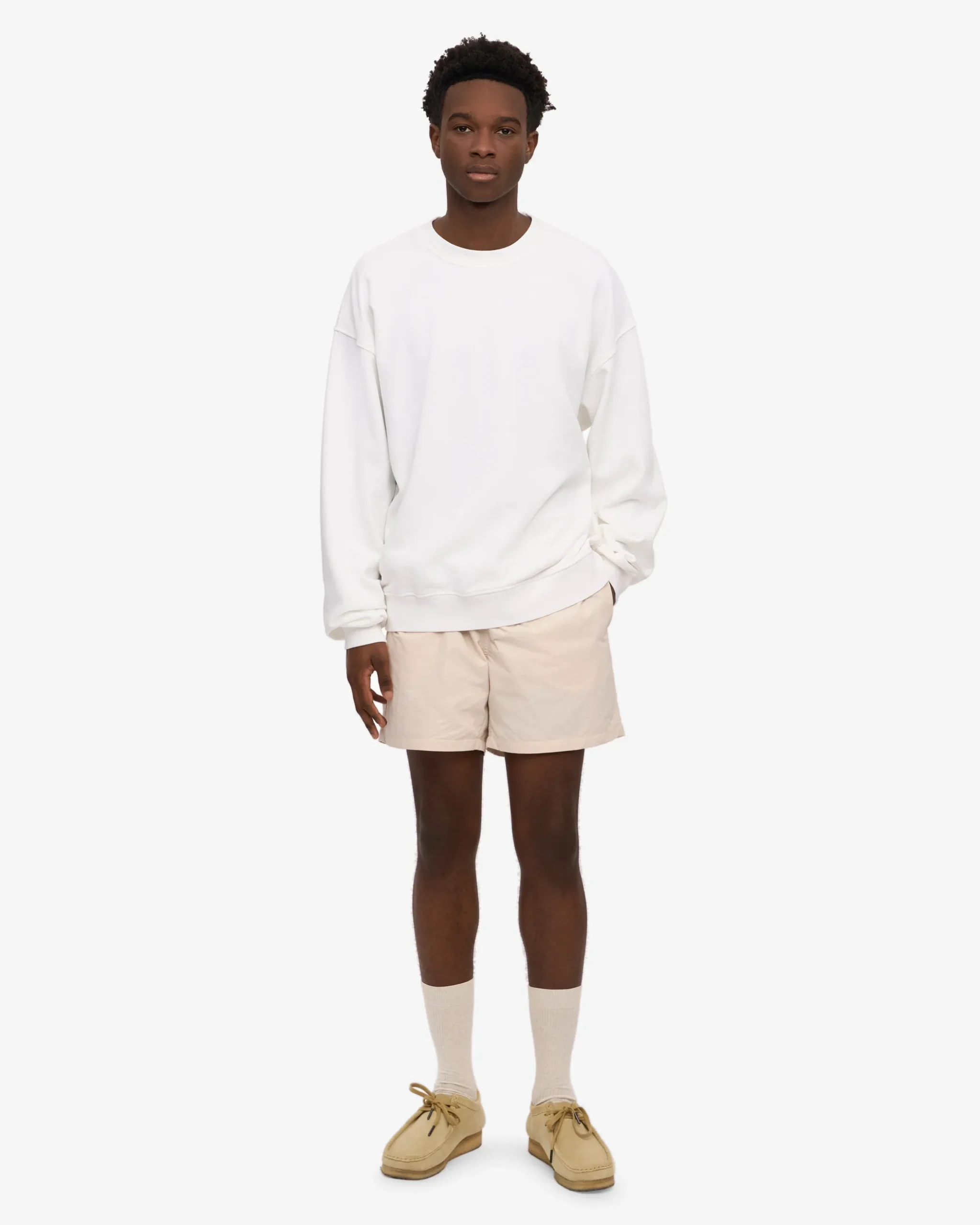 Organic Oversized Crew - Optical White
