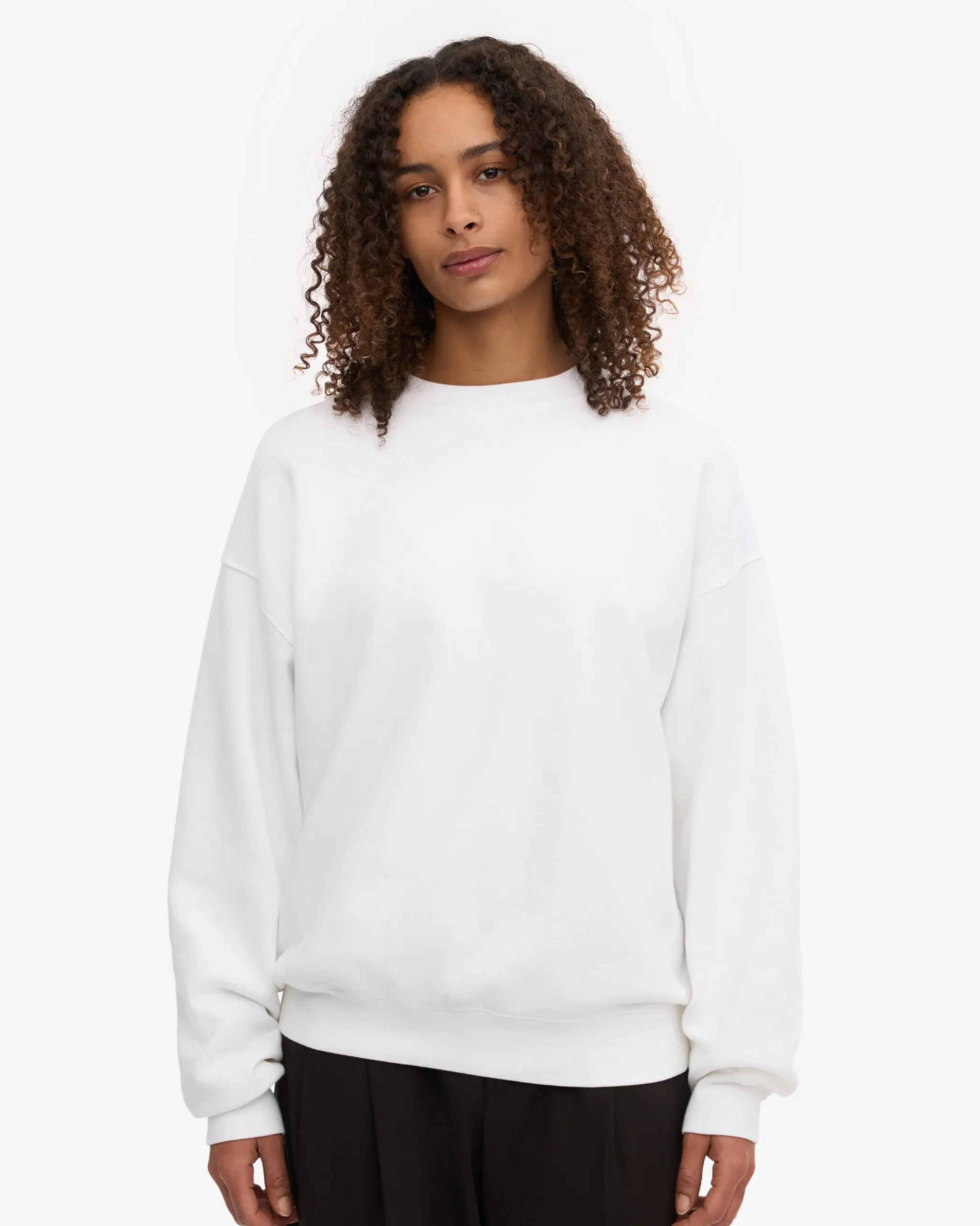 Organic Oversized Crew - Optical White