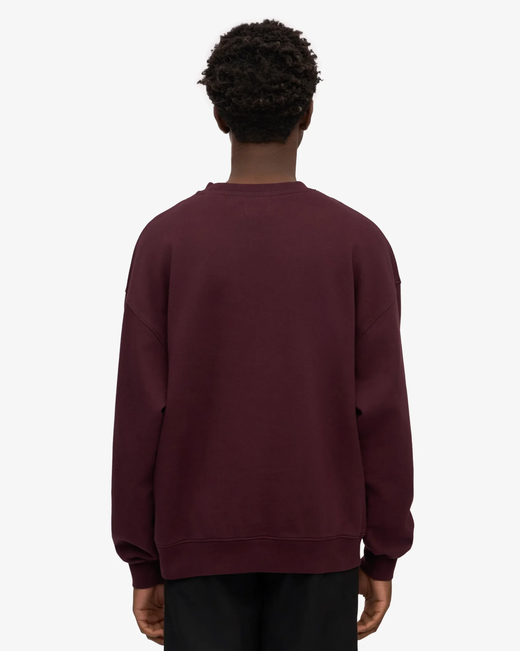 Organic Oversized Crew - Oxblood Red