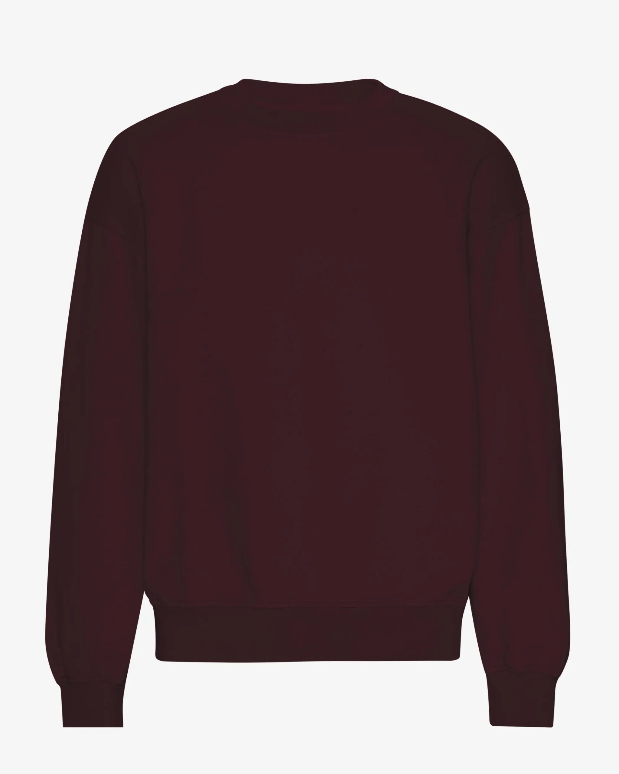 Organic Oversized Crew - Oxblood Red