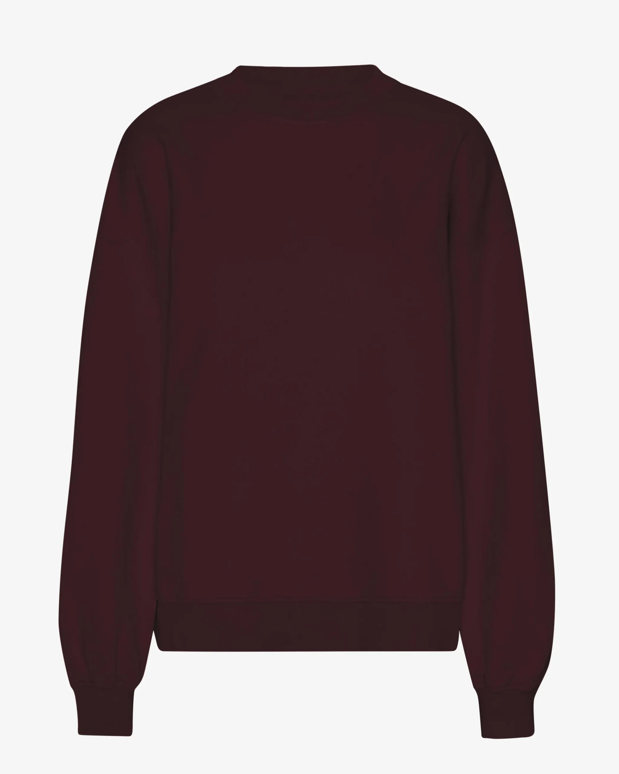 Organic Oversized Crew - Oxblood Red