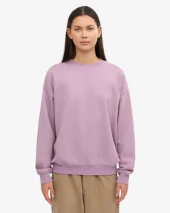 Organic Oversized Crew - Pearly Purple