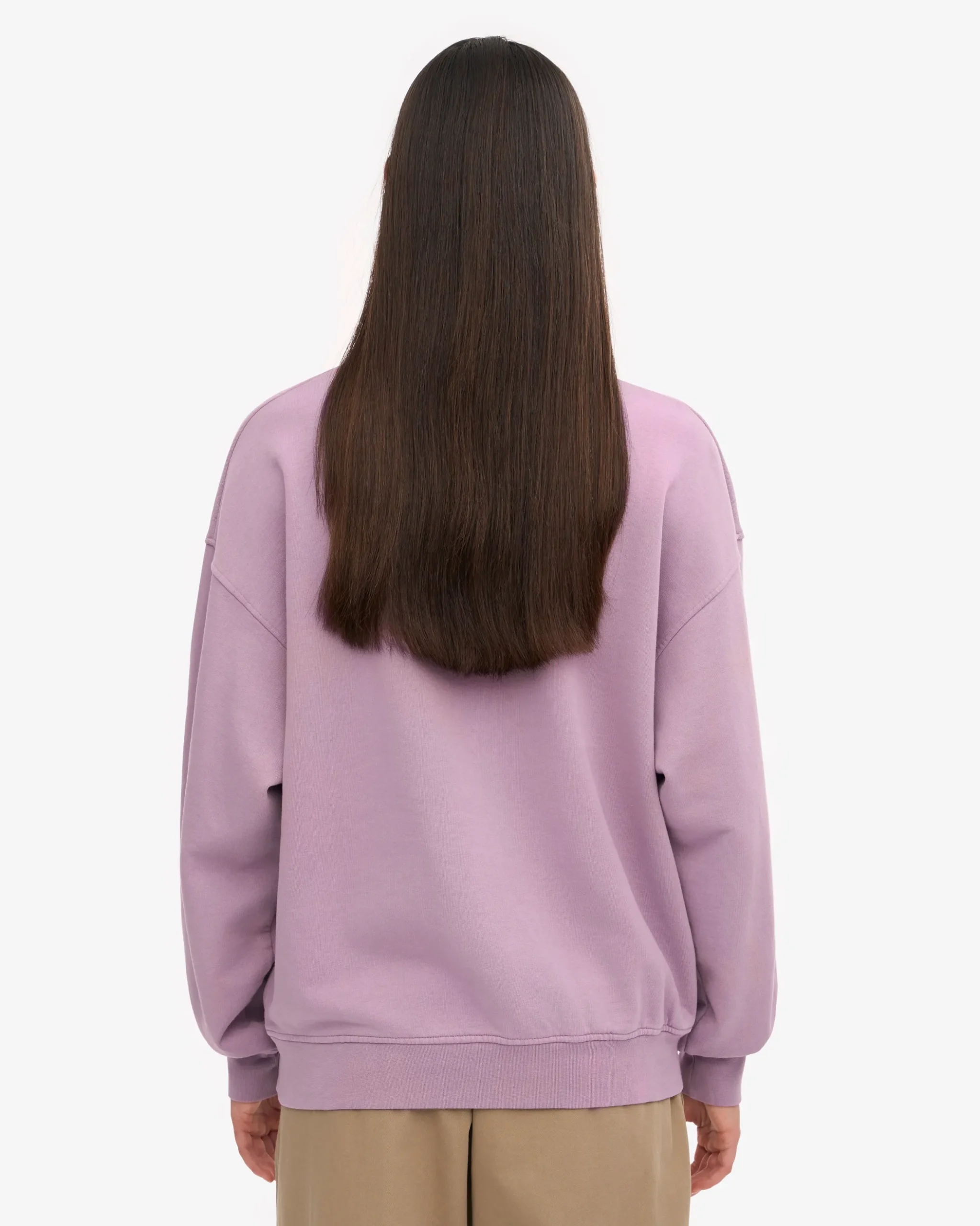 Organic Oversized Crew - Pearly Purple