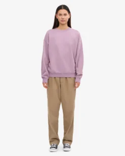 Organic Oversized Crew - Pearly Purple