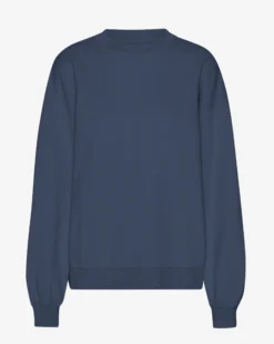 Organic Oversized Crew - Petrol Blue