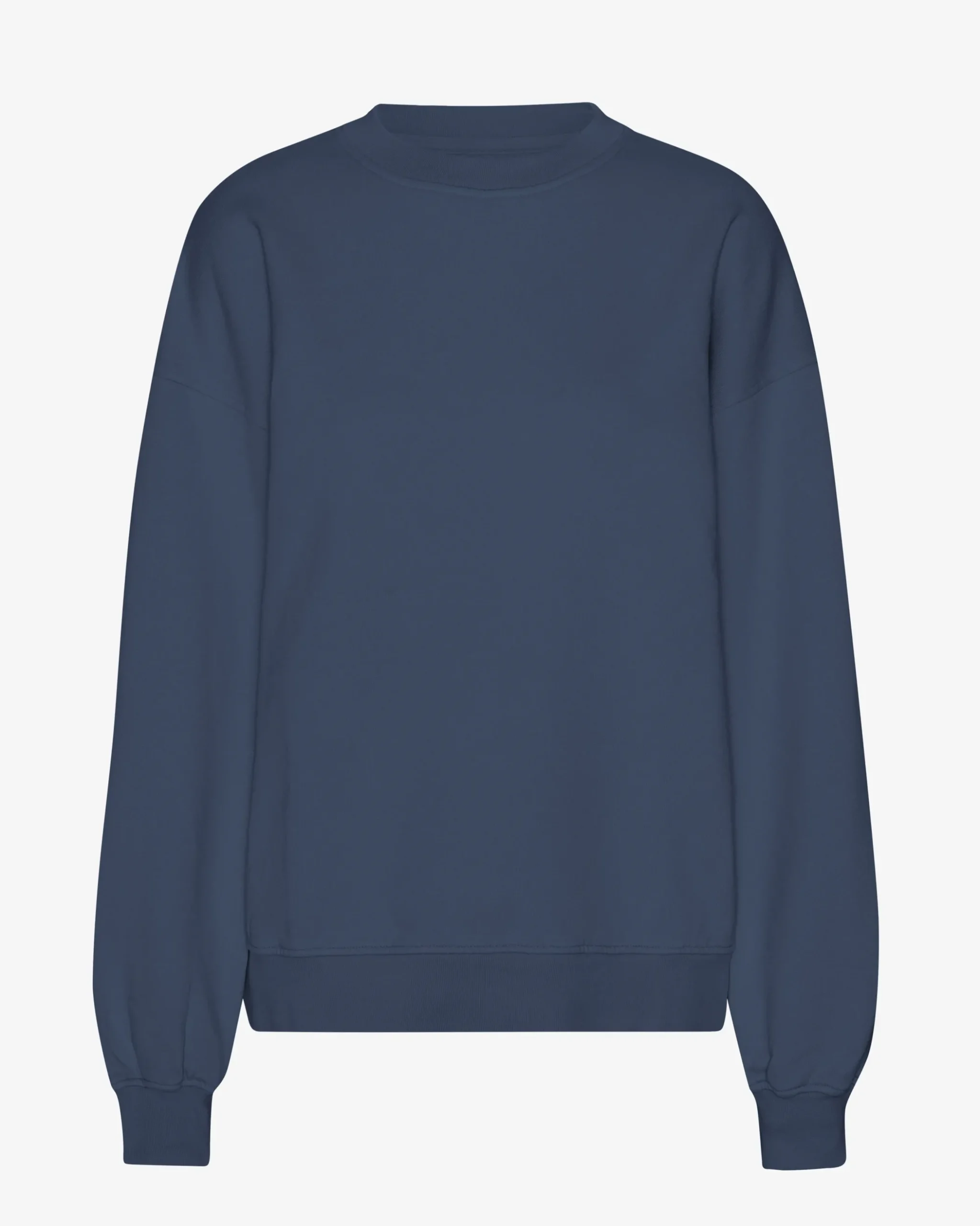 Organic Oversized Crew - Petrol Blue