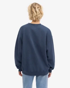Organic Oversized Crew - Petrol Blue