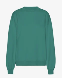 Organic Oversized Crew - Pine Green
