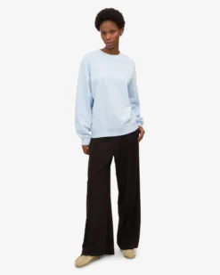 Organic Oversized Crew - Polar Blue
