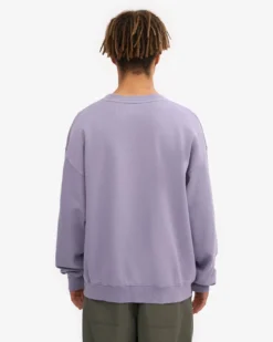 Organic Oversized Crew - Purple Jade